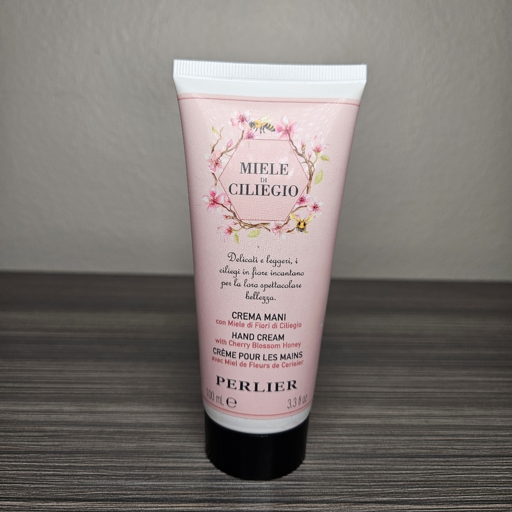 Perlier Miele Di Ciliegio Hand Cream with Cherry Blossom Honey New 3.3oz 100ml